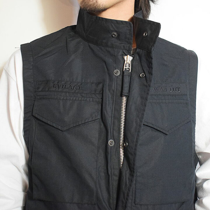 楽天市場】EVILACT イーブルアクト M-65 VEST メンズ ベスト 