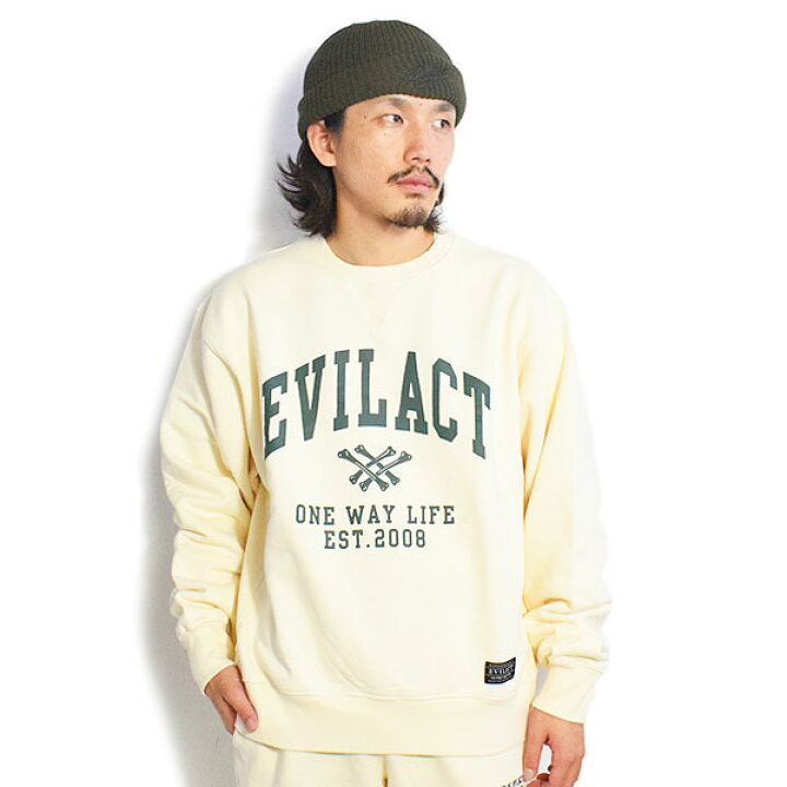楽天市場】20%OFF SALE セール EVILACT イーブルアクト HEAVY CREW 