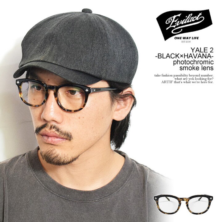 楽天市場】EVILACT EYEWEAR イーブルアクト アイウェア YALE 2 -BLACK 
