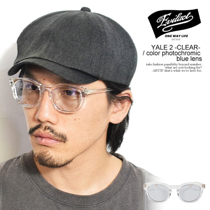 楽天市場】EVILACT EYEWEAR イーブルアクト アイウェア YALE 2 -CLEAR 