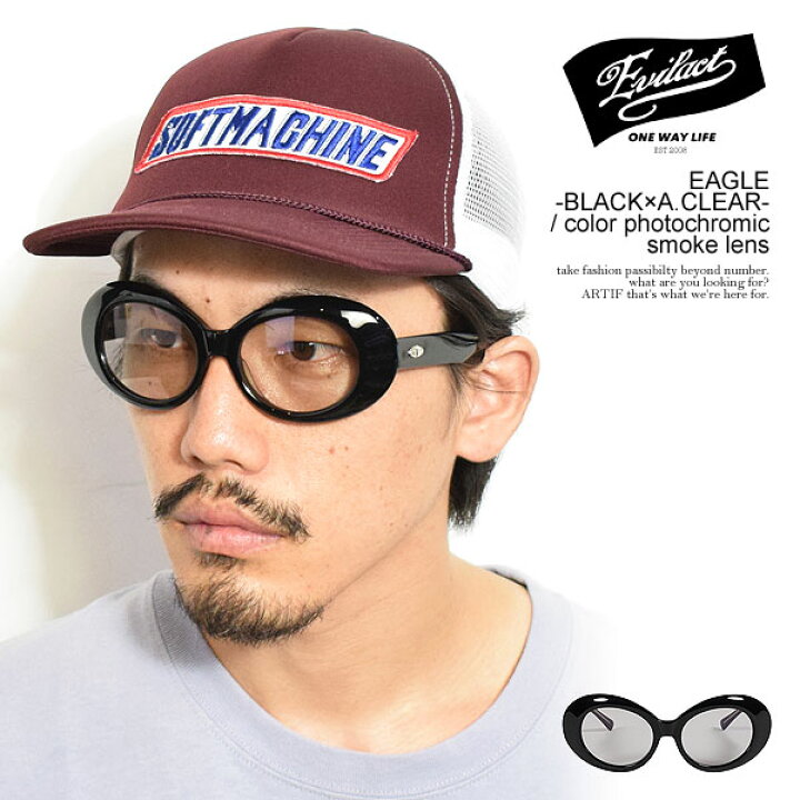 楽天市場】EVILACT EYEWEAR イーブルアクト アイウェア EAGLE -BLACK×A 