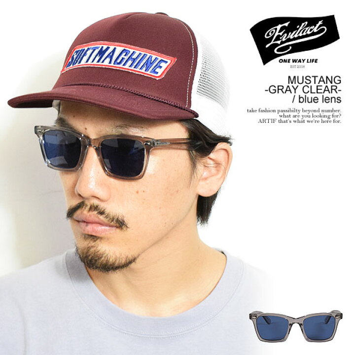 楽天市場】EVILACT EYEWEAR イーブルアクト アイウェア MUSTANG -GRAY 