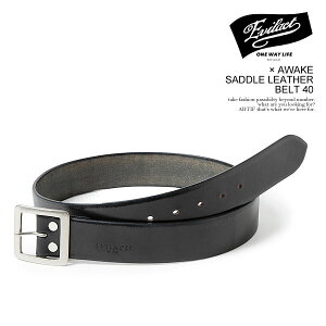 EVILACT �C�[�u���A�N�g EVILACT × AWAKE SADDLE LEATHER BELT 40 �����Y �x���g ���U�[�x���g �T�h�����U�[ �������� �X�g���[�g