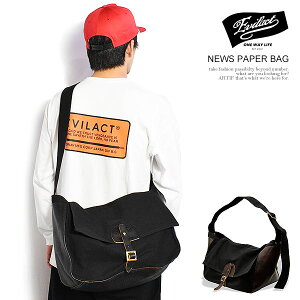 EVILACT �C�[�u���A�N�g NEWS PAPER BAG �����Y �j���[�X�y�[�p�[�o�b�O ���b�Z���W���[�o�b�O �V�����_�[�o�b�O �J�o�� �������� �X�g���[�g