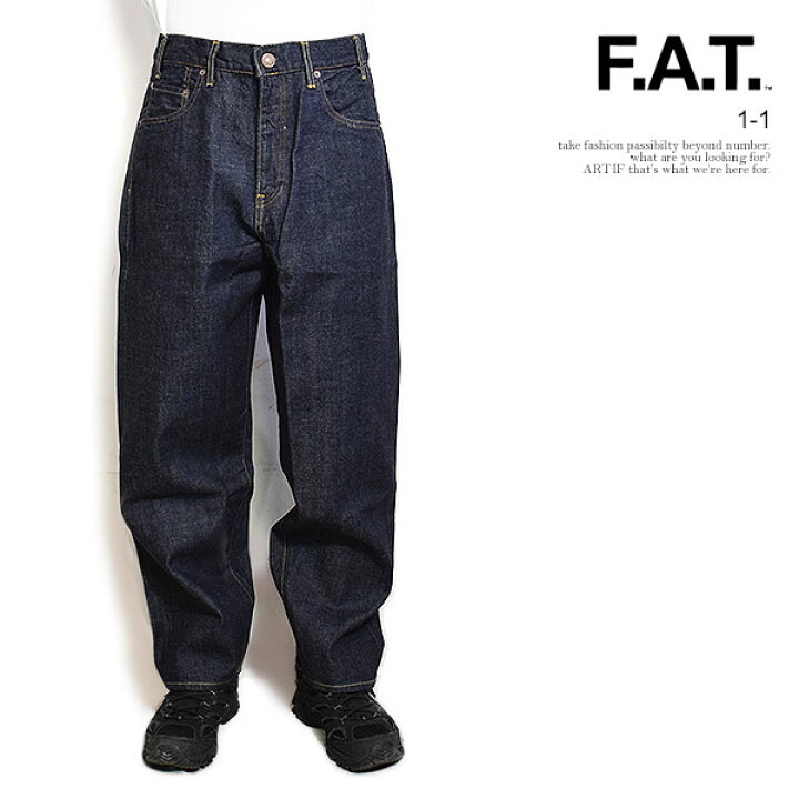 楽天市場】FAT エフエーティー 1-1 メンズ パンツ デニムパンツ 