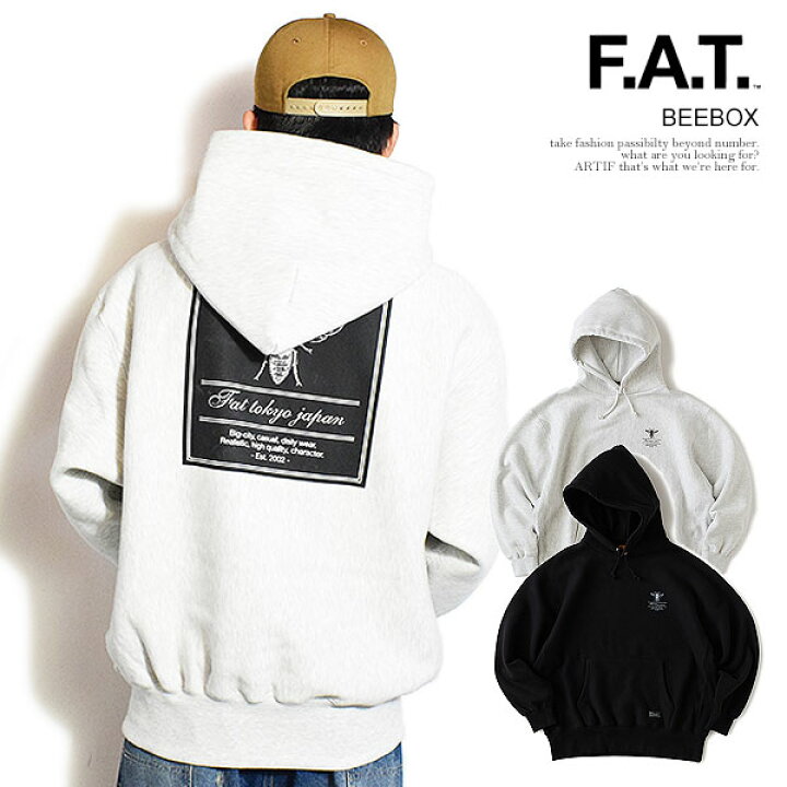 楽天市場】FAT エフエーティー BEEBOX メンズ パーカー プルオーバー 
