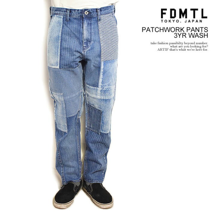 楽天市場】FDMTL ファンダメンタル PATCHWORK PANTS 3YR WASH メンズ 