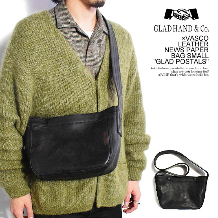 楽天市場】VASCO × GLADHAND グラッドハンド LEATHER NEWS PAPER BAG 