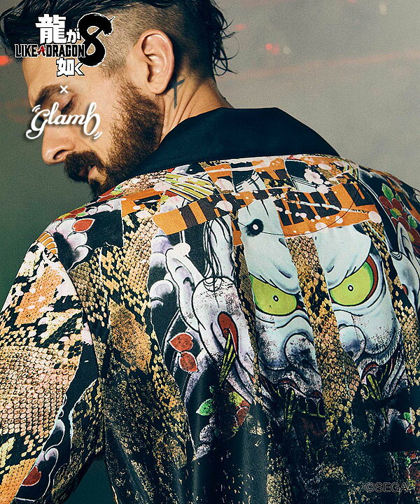 楽天市場】glamb×龍が如く8 glamb グラム Goro Majima Shirts ゴロウ 