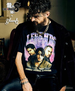 glamb×�����@��8 glamb �O���� 3 Legends T-shirts �X���[���W�F���YT�V���c �����Y T�V���c �R���{ ��������