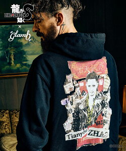 glamb×�����@��8 glamb �O���� Tianyou Zhao Hoodie �e�����E�`���E�t�[�f�B �����Y �p�[�J�[ �R���{ ��������