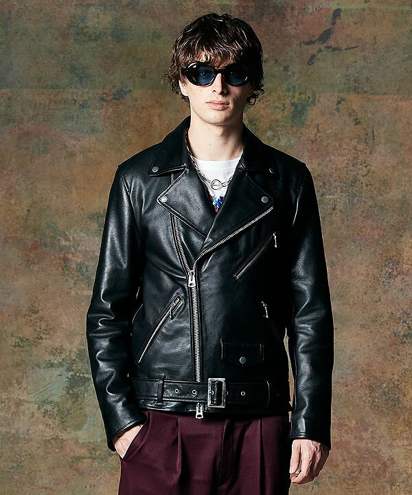 楽天市場】glamb グラム Calf Leather Riders Jacket カーフレザー 