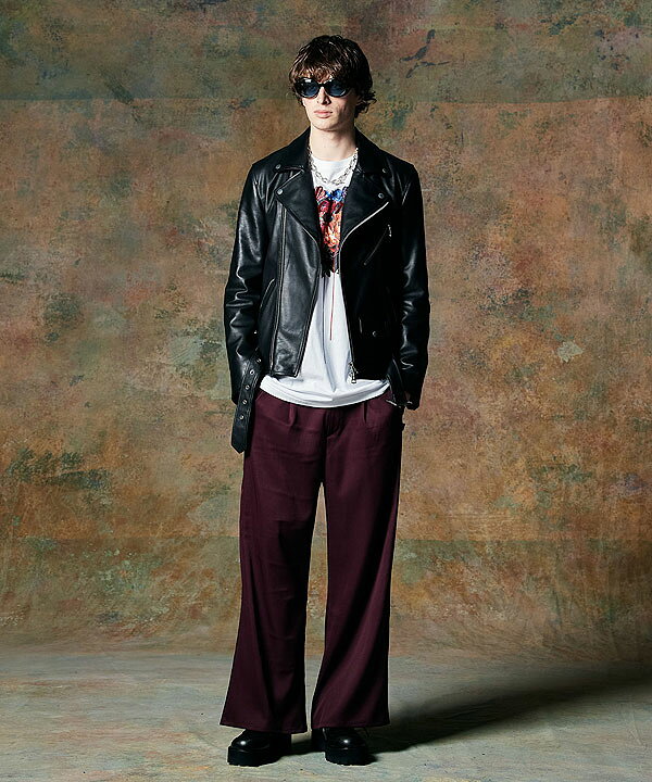 楽天市場】glamb グラム Calf Leather Riders Jacket カーフレザー 