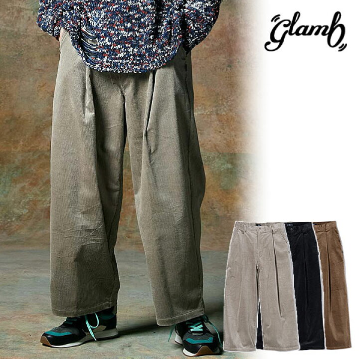 楽天市場】glamb グラム Tuck Corduroy Pants タックコーデュロイ 