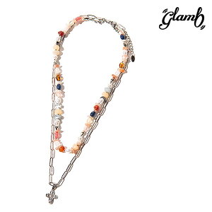 2026 �t ��s�\�� 3�����{�`4����{���ח\�� glamb �O���� Multi Material Necklace �l�b�N���X �}���`�}�e���A���l�b�N���X �������� �L�����Z���s��