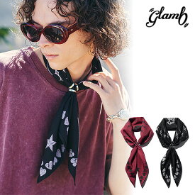 2026 夏 先行予約 5月上旬～中旬入荷予定 glamb グラム Skull Heart Bandana バンダナ スカルハートバンダナ 送料無料 キャンセル不可