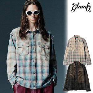 2026 �~ ��s�\�� 11�����{�`���{���ח\�� glamb �O���� Bleach Check Shirt �u���[�` �`�F�b�N�V���c �������� �L�����Z���s��