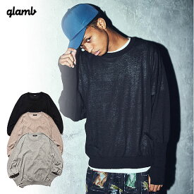 30％OFF SALE セール glamb グラム Linen Creed Knit メンズ リネンクリードニット ニット 送料無料