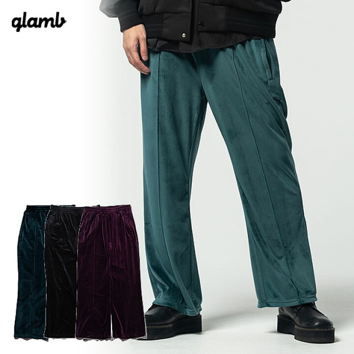 楽天市場】40％OFF SALE セール glamb グラム Velour Jersey Pants 