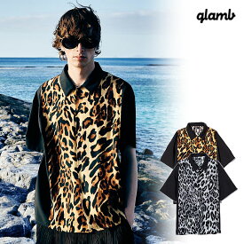 glamb グラム Leopard Panel Shirt レオパードパネルシャツ シャツ 送料無料