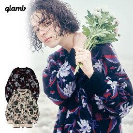 glamb グラム Curio Flower Knit メンズ キュリオフラワーニット セーター 送料無料 ストリート