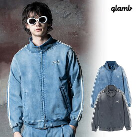 2024 秋 先行予約 9月下旬〜10月上旬入荷予定 glamb グラム Knit Denim Jersey ニットデニムジャージ ジャケット 送料無料 キャンセル不可