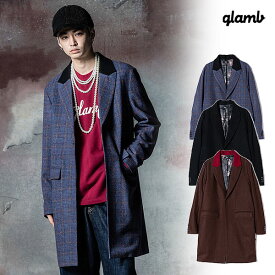 2024 秋 先行予約 9月上旬〜中旬入荷予定 glamb グラム No Button Chester Coat ノーボタンチェスターコート コート 送料無料 キャンセル不可