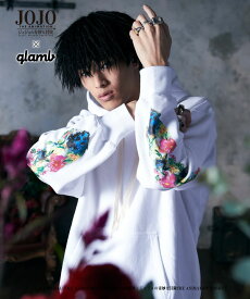 再予約 9月下旬〜10月上旬入荷予定 glamb×ジョジョの奇妙な冒険 glamb グラム Giorno Giovanna's stand hoodie メンズ ジョルノジョバァーナズスタンドフーディー パーカー JoJo 送料無料 キャンセル不可