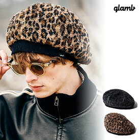 2024 秋 先行予約 11月上旬〜中旬入荷予定 glamb グラム Leopard Beret レオパードベレー ベレー帽 送料無料 キャンセル不可