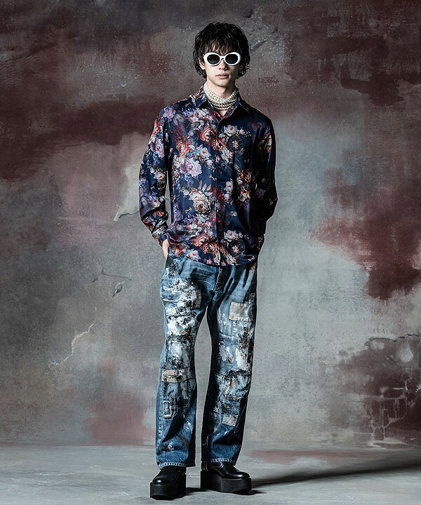 楽天市場】glamb グラム Unplugged Atelier Wide Denim アンプラグド 
