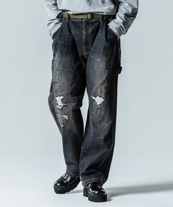 楽天市場】glamb グラム Remake Painter Pants リメイクペインター 