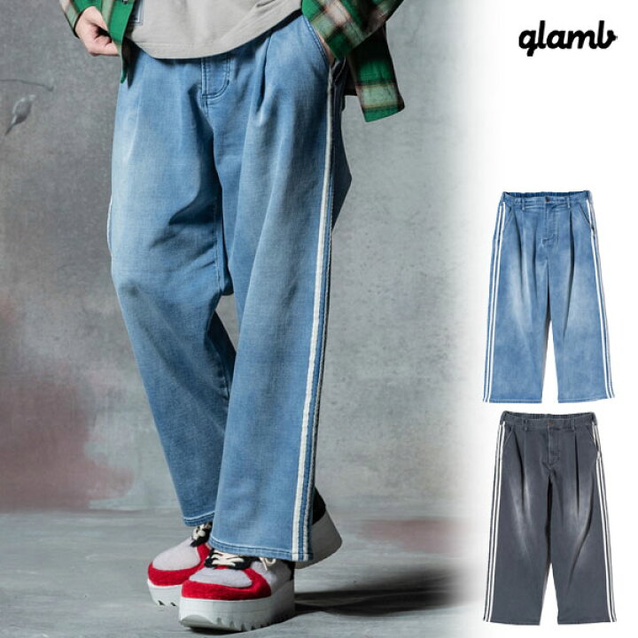 楽天市場】glamb グラム Knit Denim Jersey Pants ニットデニム 