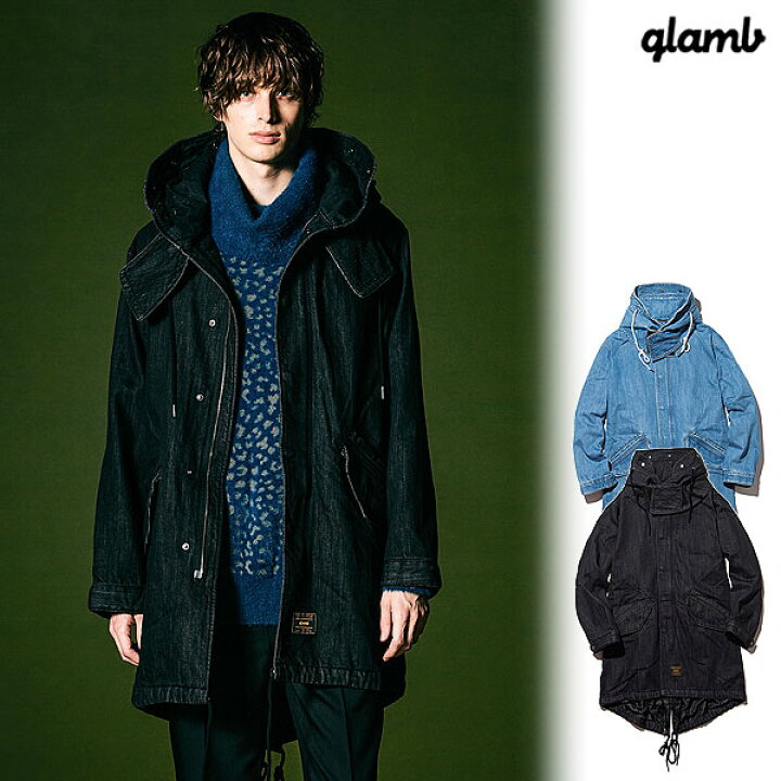 楽天市場】glamb グラム Denim High Neck Mods Coat デニムハイネック 