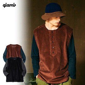 30%OFF SALE セール glamb グラム Layered Corduroy SH レイヤードコーデュロイシャツ メンズ シャツ 送料無料