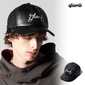 2024 春 先行予約 3月下旬〜4月上旬入荷予定 glamb グラム Spin Logo Leather Cap スピンロゴレザーキャップ キャップ 送料無料 キャンセル不可