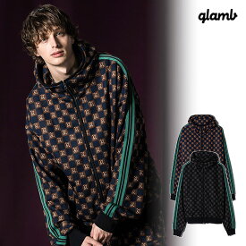 glamb グラム Monogram Hooded Jersey モノグラムフーデッドジャージ ジャージ 送料無料