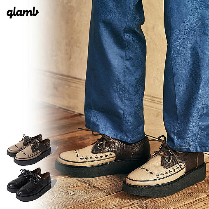 楽天市場】30%OFF SALE セール glamb グラム Creeper Shoes メンズ 