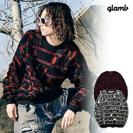 glamb グラム Shred Border Knit シュレッドボーダーニット セーター 送料無料