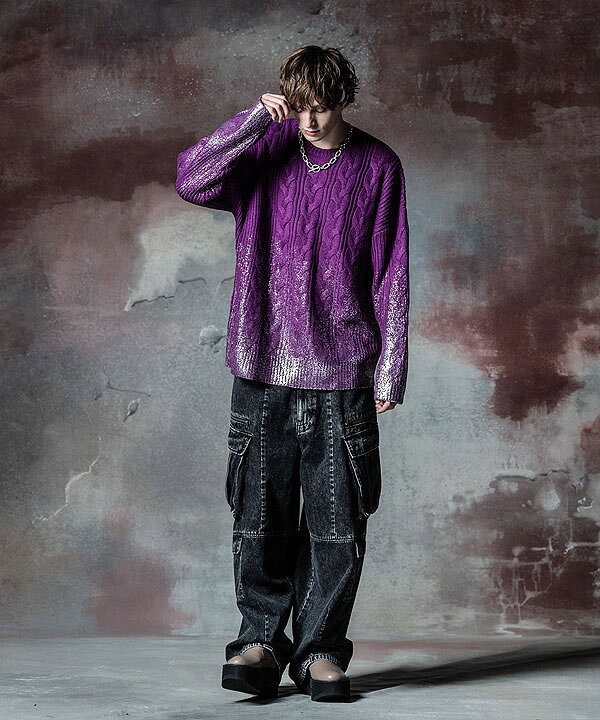 楽天市場】glamb グラム Platinum Cable Knit プラチナケーブルニット 