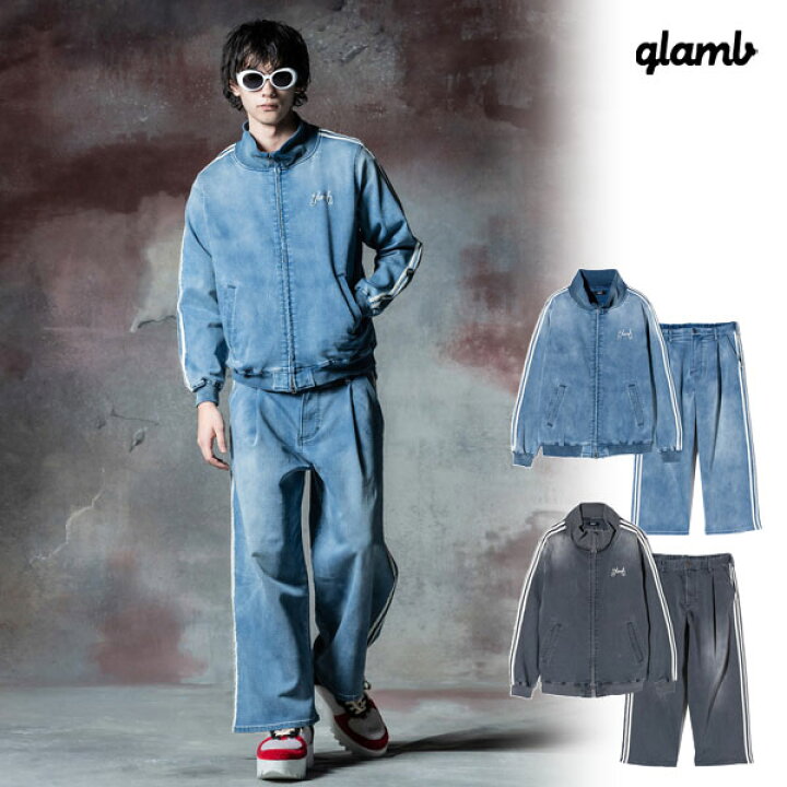 楽天市場】glamb グラム Knit Denim Jersey Set Up ニットデニム 