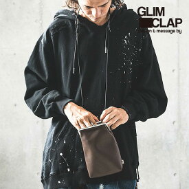 2023 秋冬 2nd 先行予約 10月中旬〜下旬入荷予定 GLIMCLAP グリムクラップ Clasp design mini bag メンズ ショルダーバッグ 送料無料 キャンセル不可