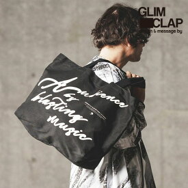 2024 春夏 3rd 先行予約 6月下旬〜7月上旬入荷予定 GLIMCLAP グリムクラップ Logo printed tote bag メンズ トートバッグ 送料無料 キャンセル不可