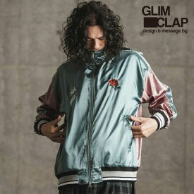 2024 春夏 1st 先行予約 2月上旬〜中旬入荷予定 GLIMCLAP グリムクラップ Stand collar souvenir jacket メンズ ジャケット 送料無料 キャンセル不可