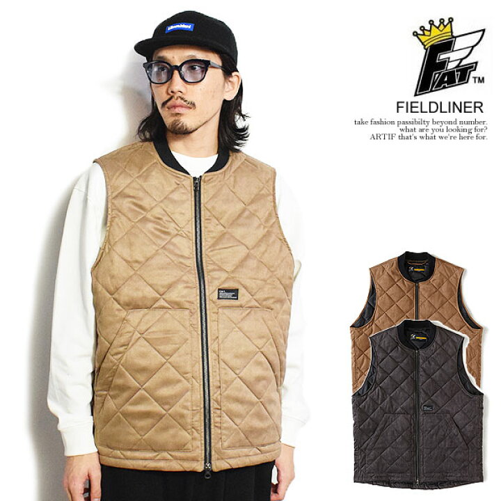 楽天市場】FAT エフエーティー FIELDLINER メンズ ベスト キルティング 