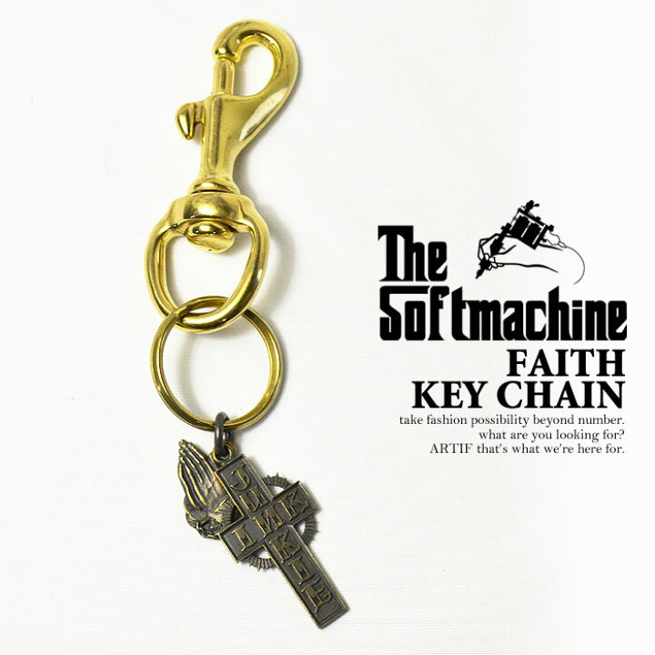 楽天市場】SOFTMACHINE ソフトマシーン FAITH KEY CHAIN softmachine 