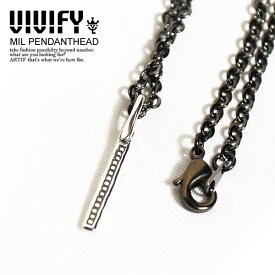 VIVIFY ビビファイ MIL PENDANTHEAD メンズ ネックレス ペンダント シルバー ジュエリー おしゃれ かっこいい カジュアル ファッション ストリート vivify