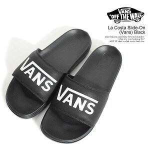 VANS �o���Y La Costa Slide-On (Vans) Black �����Y �T���_�� �X���C�h �V�����[�T���_�� �������� �X�g���[�g
