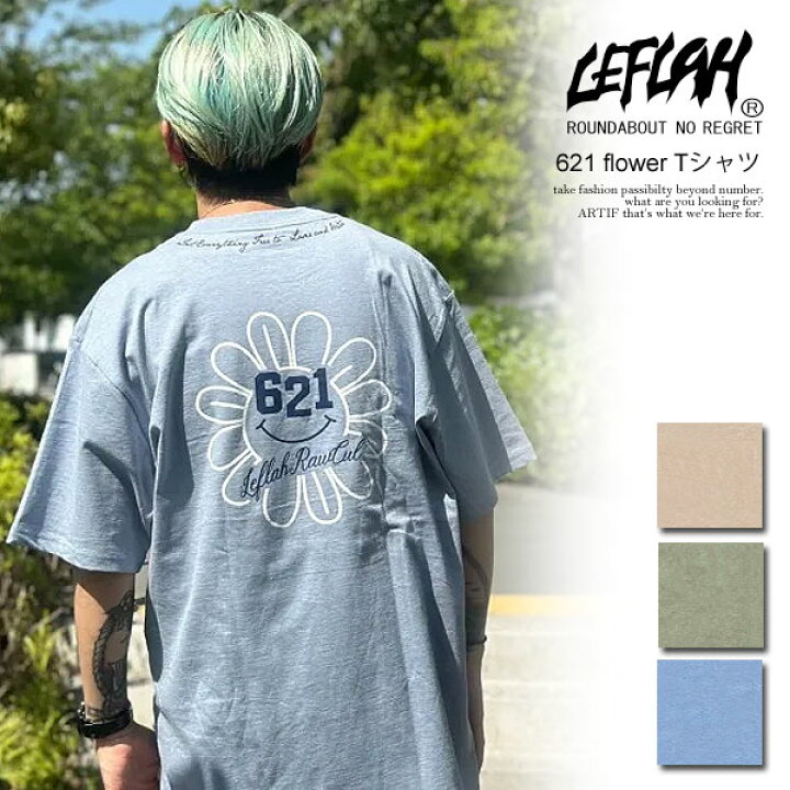 楽天市場】LEFLAH レフラー 621 flower Tシャツ メンズ Tシャツ 半袖 