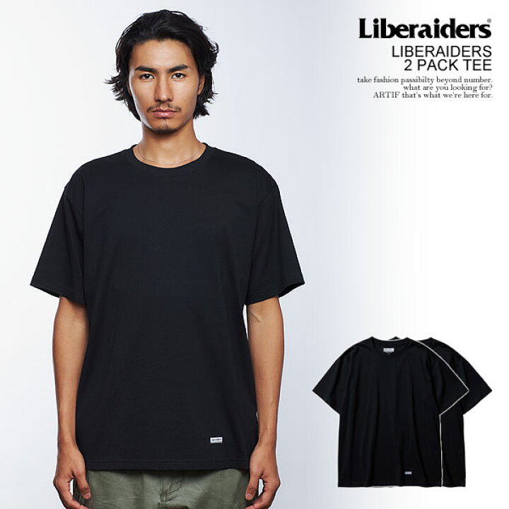 楽天市場】Liberaiders リベレイダース LIBERAIDERS 2 PACK TEE -BLACK 