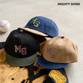 Mighty Shine マイティーシャイン MS LEAGUE BRIDGE CAP -MS- メンズ キャップ ブリッジキャップ ベースボール 送料無料